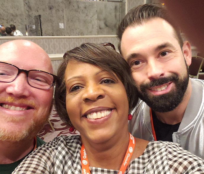 Doug Vann, Carole Bernard, and Rudy Dodier in a selfie