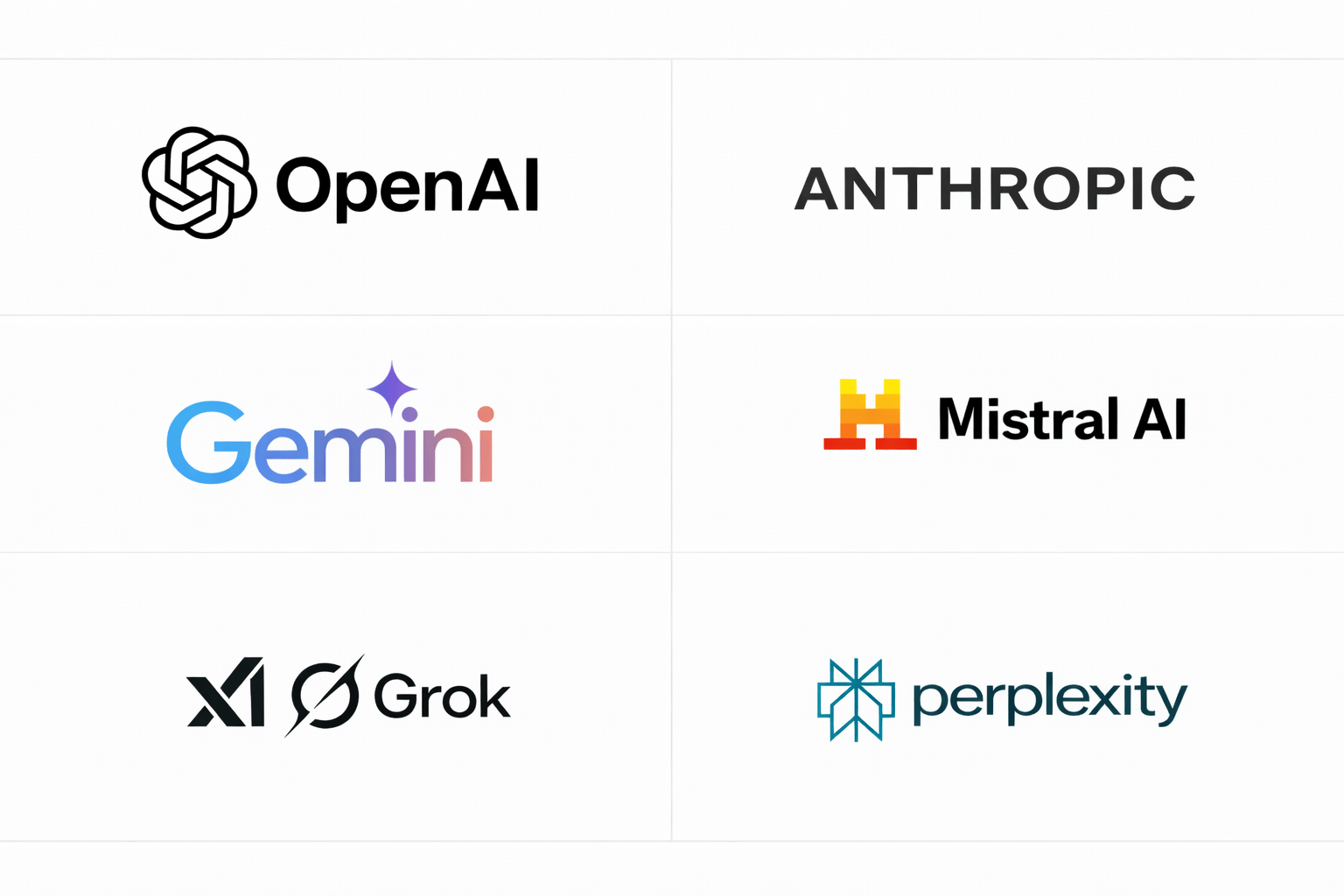 DXPR AI Providers Grid