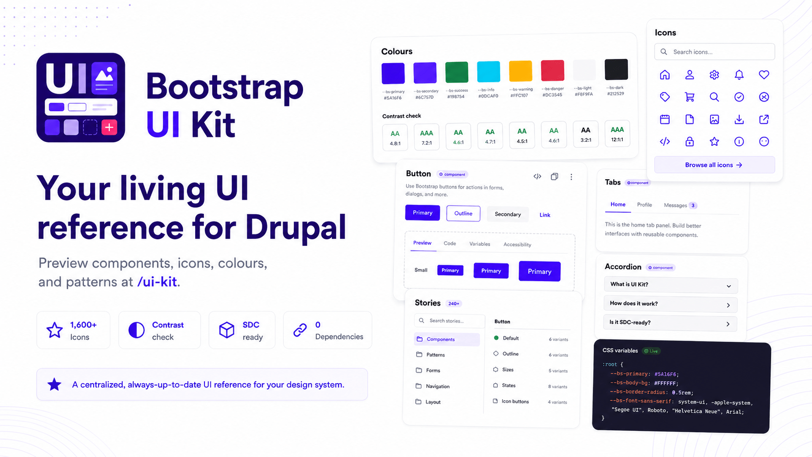 Bootstrap UI Kit Hero Banner Component