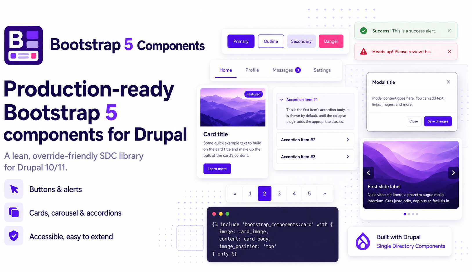 Bootstrap5 Components Hero Banner