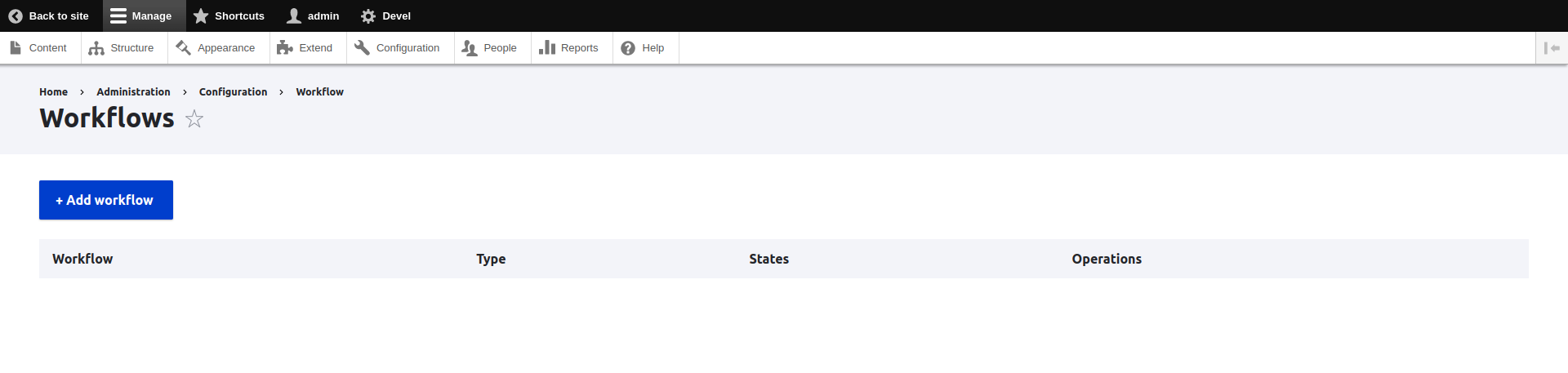 Adding a new workflow