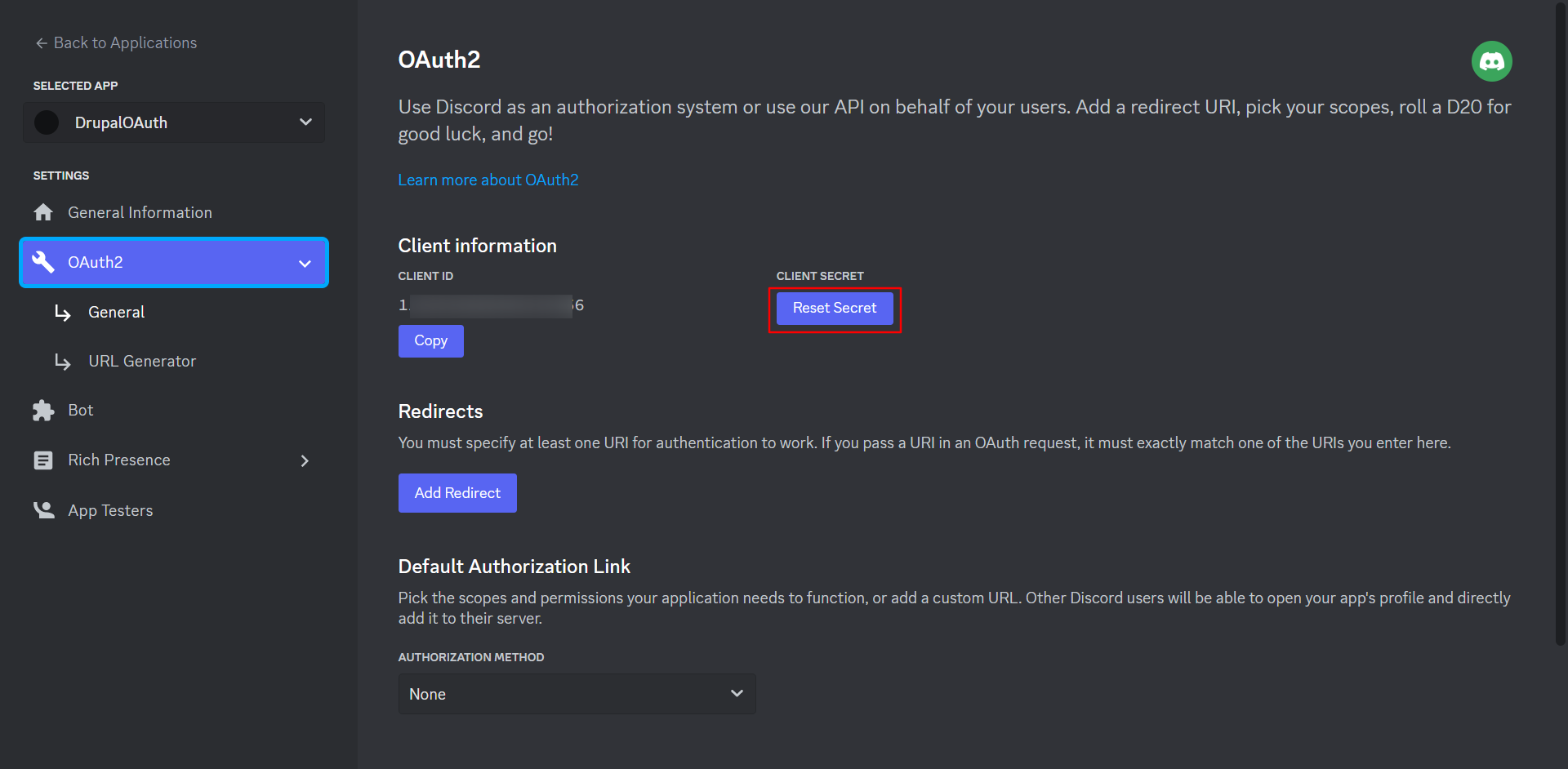 Discord Developer Portal — Documentation — OAuth2