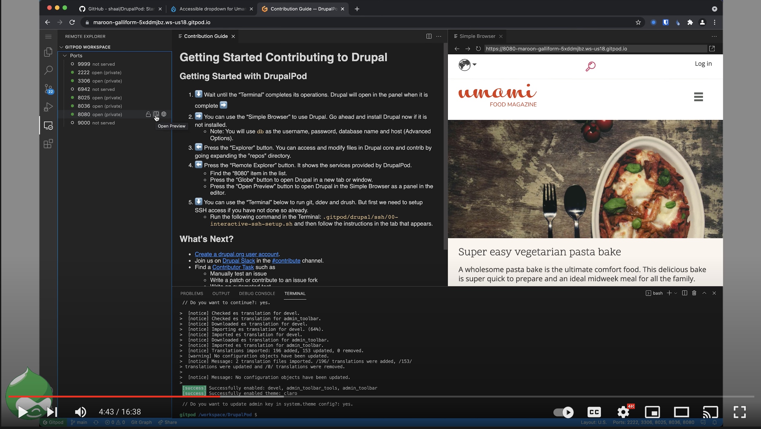 DrupalPod Video Tutorial on YouTube