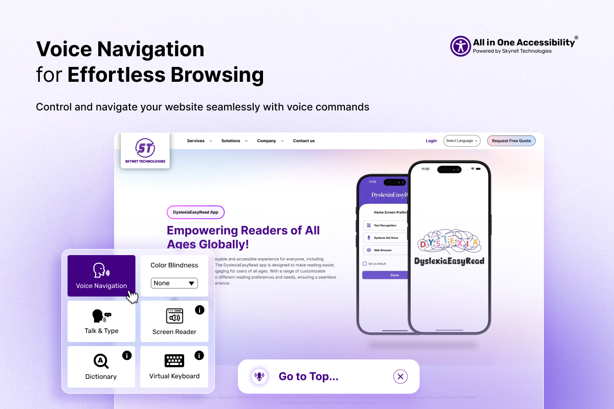 All in One Accessibility - Voice Navigation