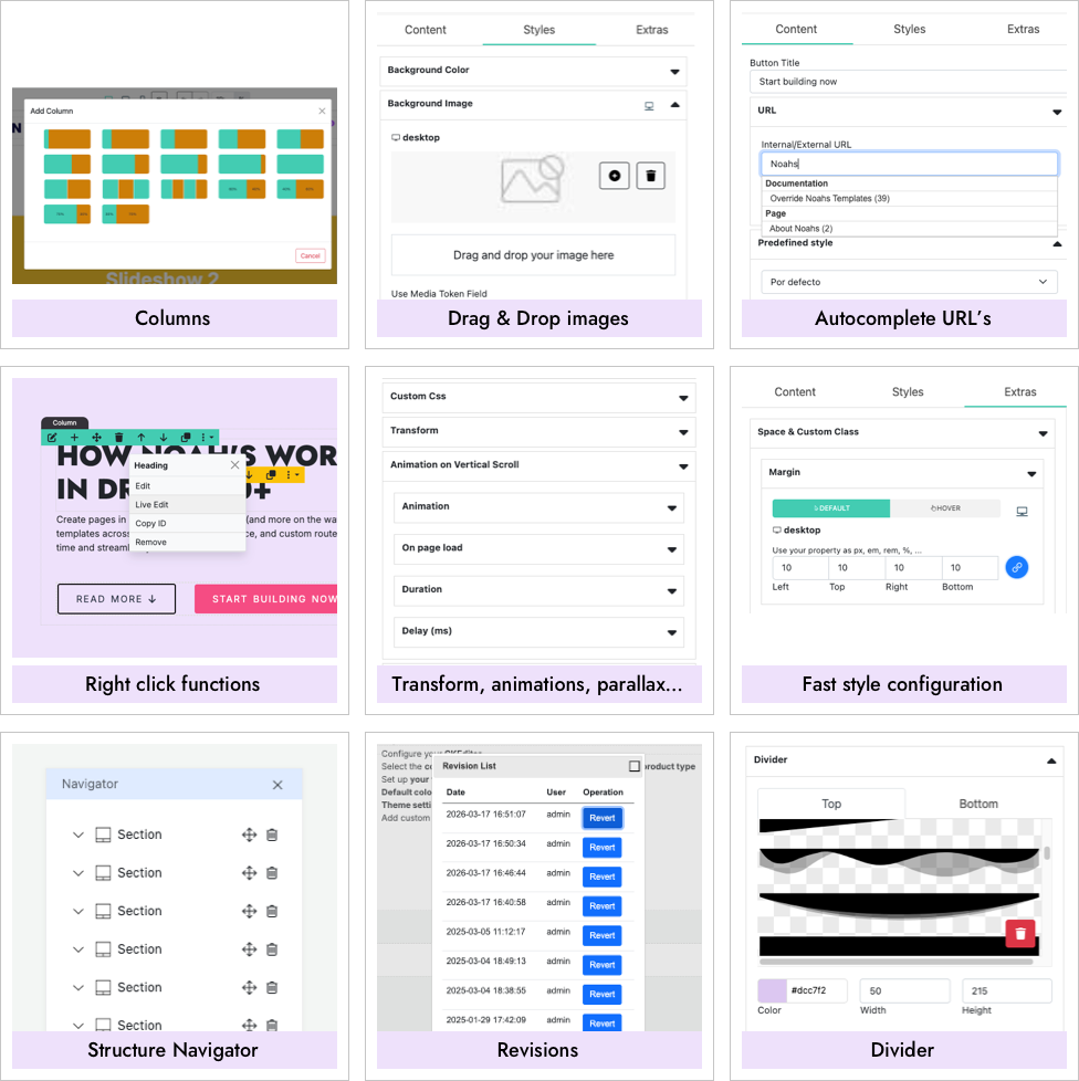 Page builder for Drupal