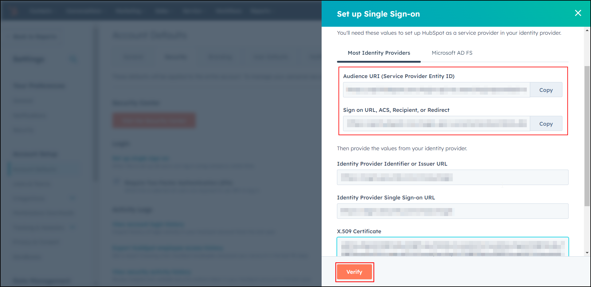 Hubspot Login using LinkedIn as Identity Provider