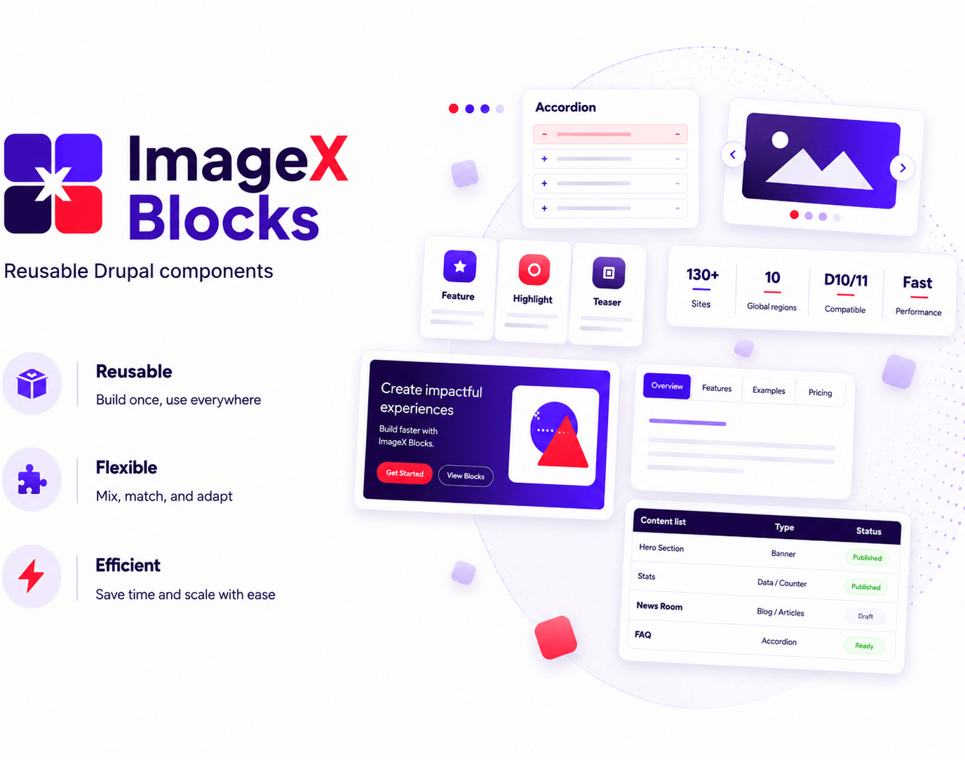 ImageX Blocks Hero Banner Component