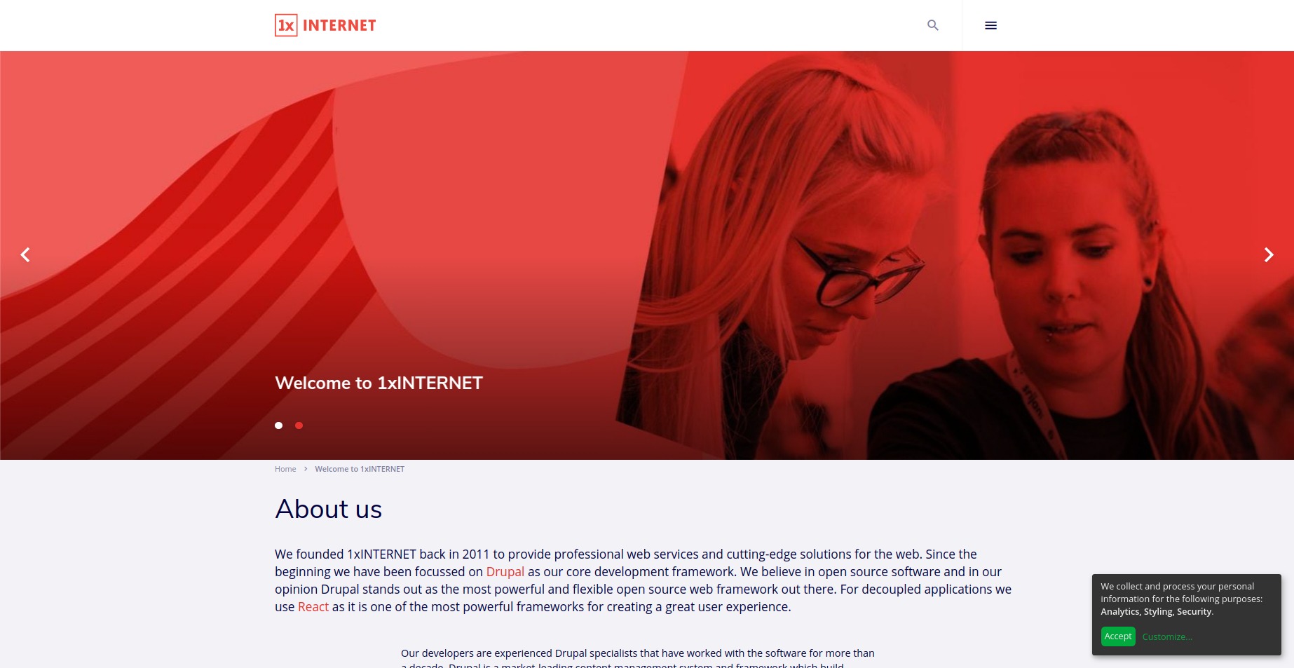 Klaro consent management popup without decline button