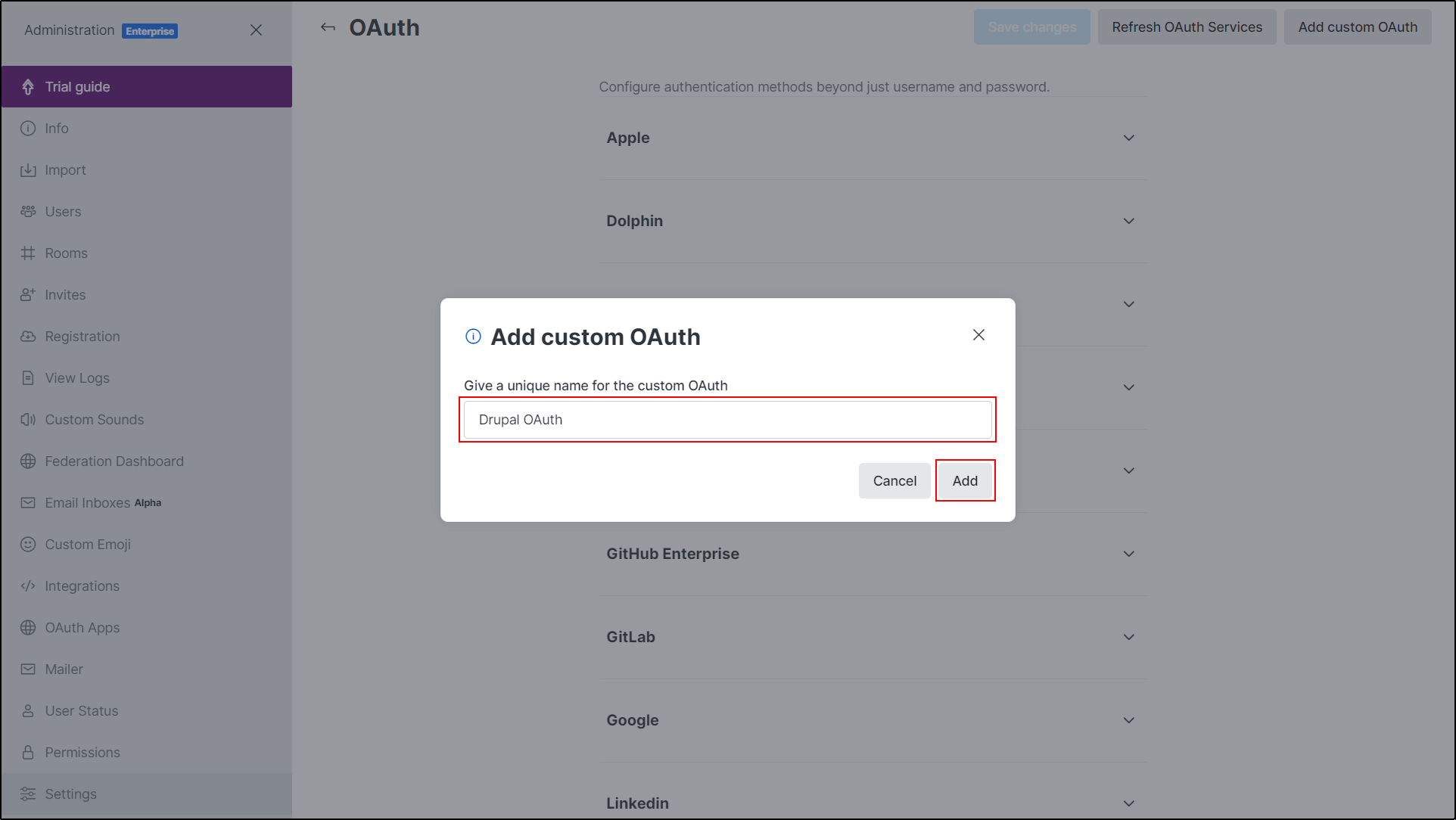 Make custom oauth button optional on login screens (web + mobile) · Issue  #136 · RocketChat/feature-requests · GitHub