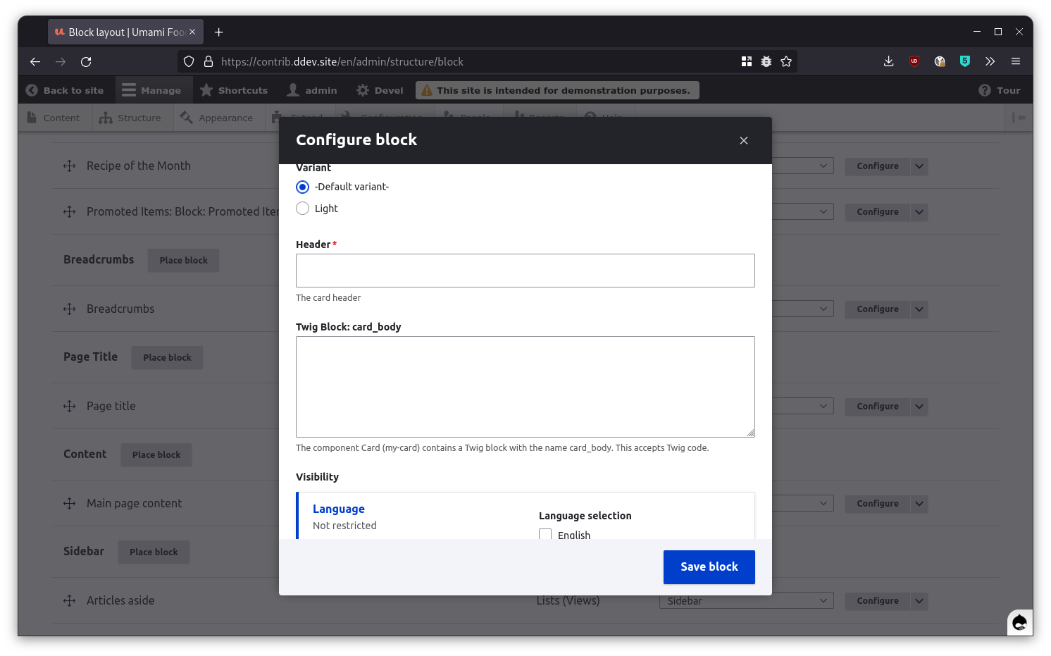 Auto-generated forms