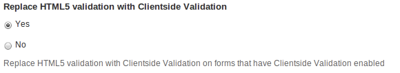 HTML5 validation