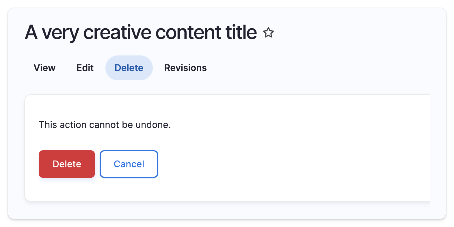 Confirmation page before Admin Dialog module