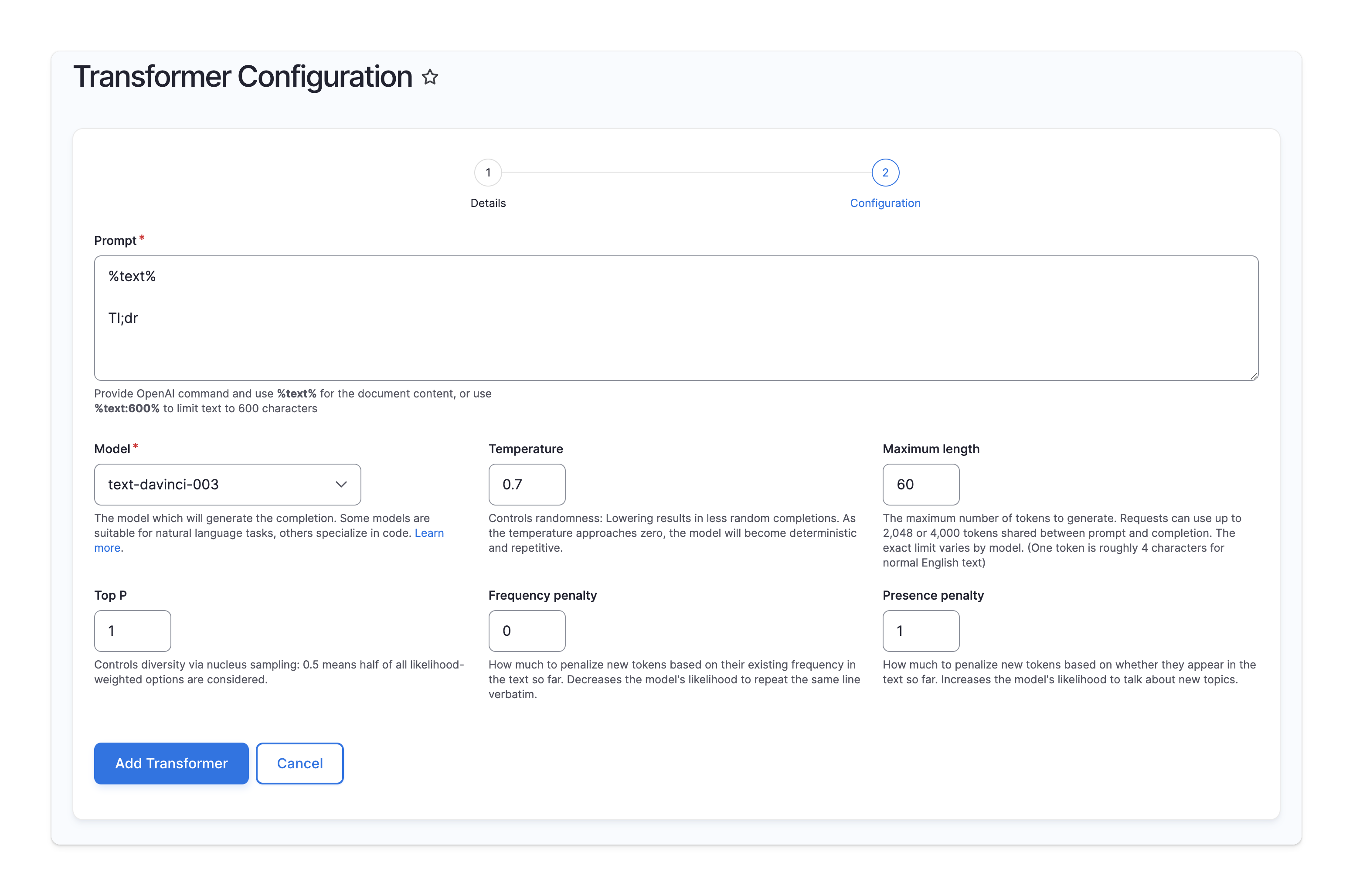 Document OCR OpenAI transformer plugin