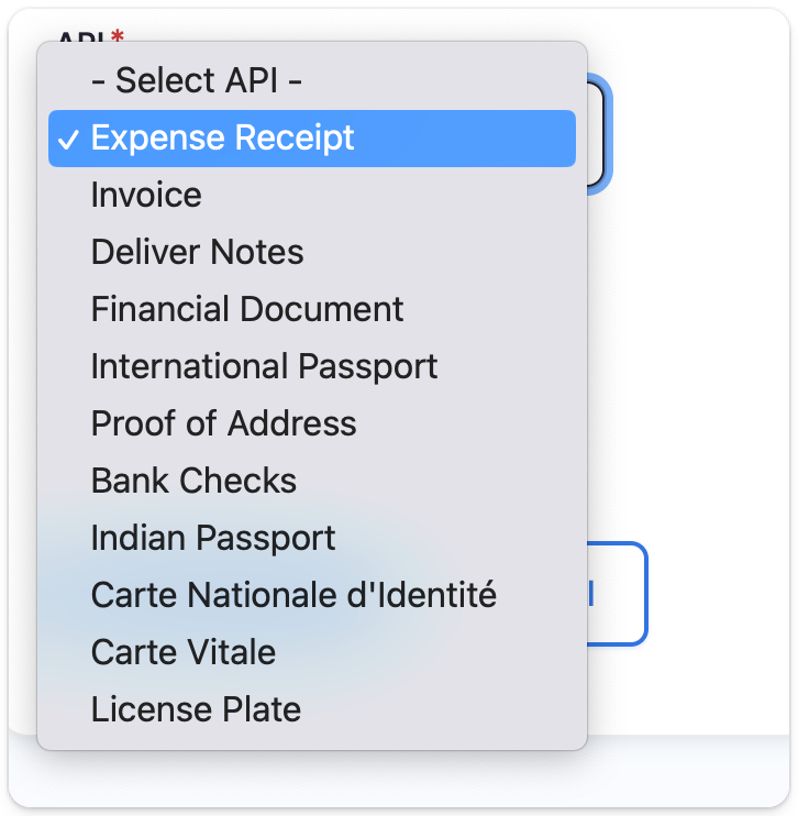 Document OCR - Mindee supported APIs