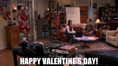 Celebrating Valentine's Day in the series "The Big Bang Theory"