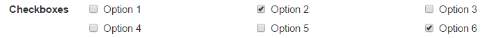 Checkboxes example