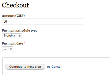 Commerce iATS Direct Debit Checkout