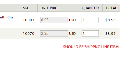 no shipping