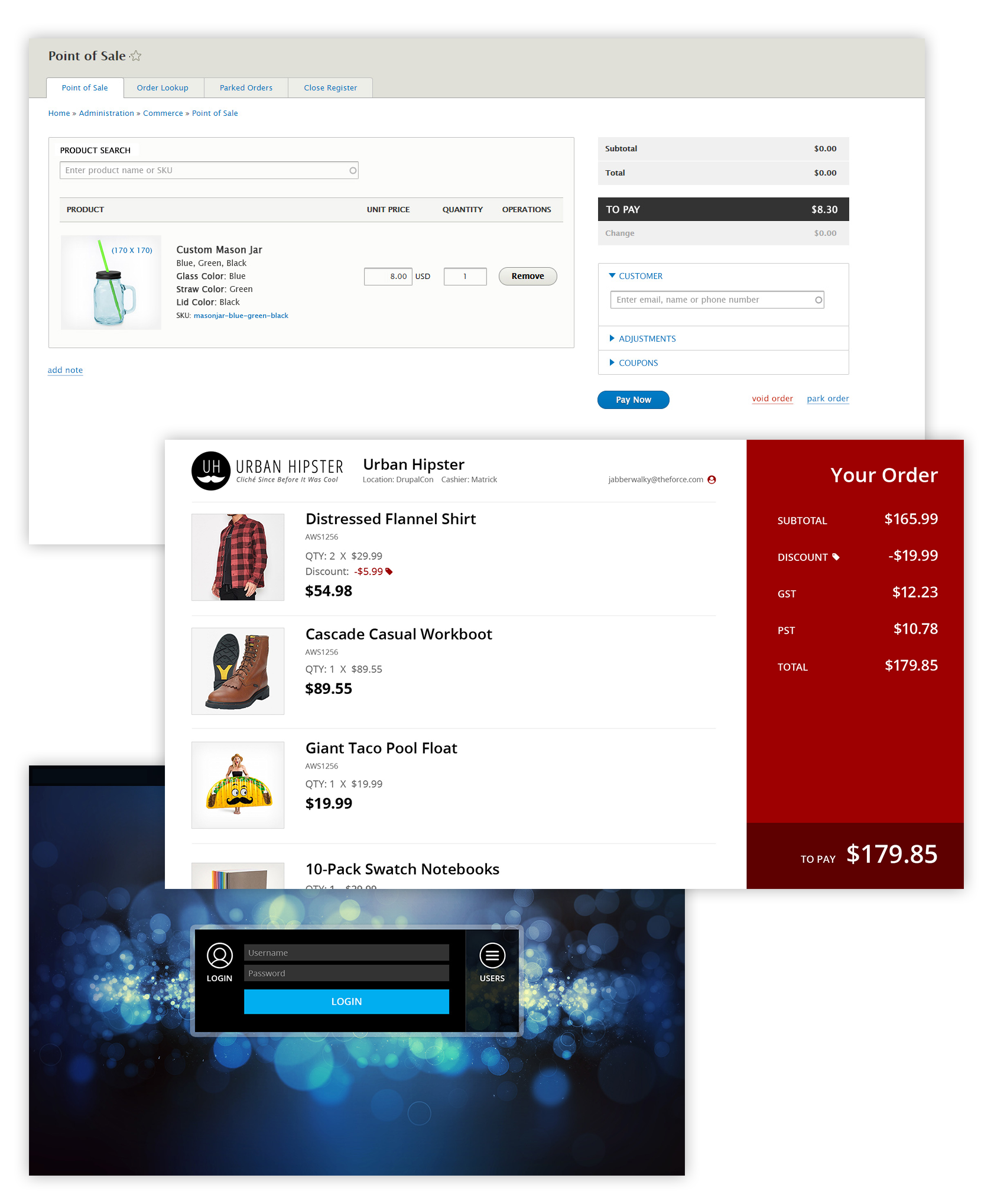 Commerce Point of Sale Screenshots