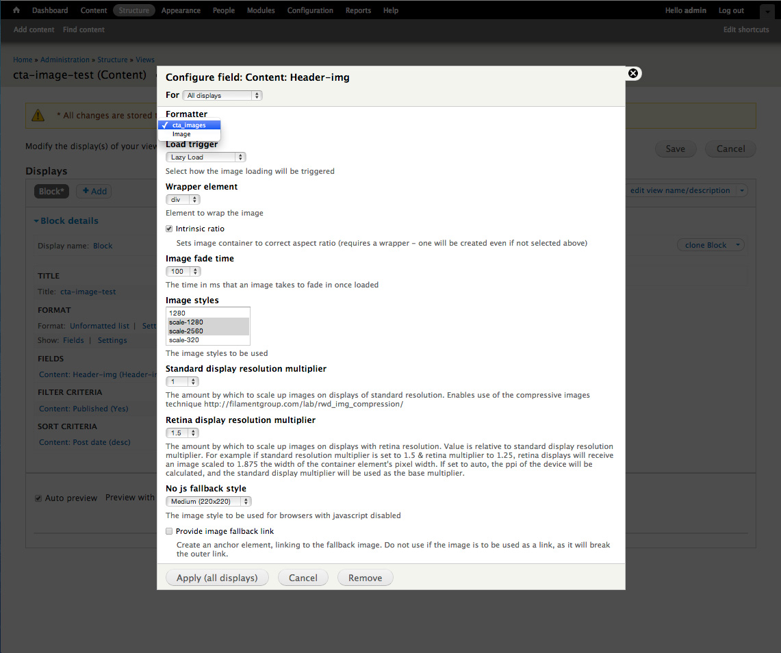 Views Formatter Screen Grab
