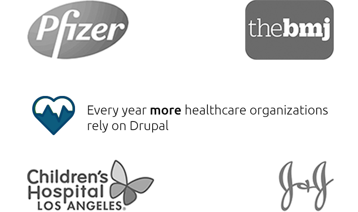 Every year more healthcare organizations rely on Drupal