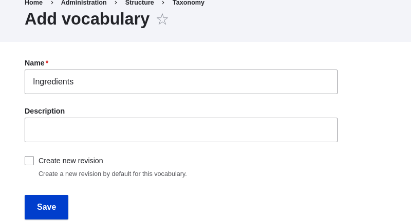 6.6. Setting Up a Taxonomy | Chapter 6. Setting Up Content Structure ...