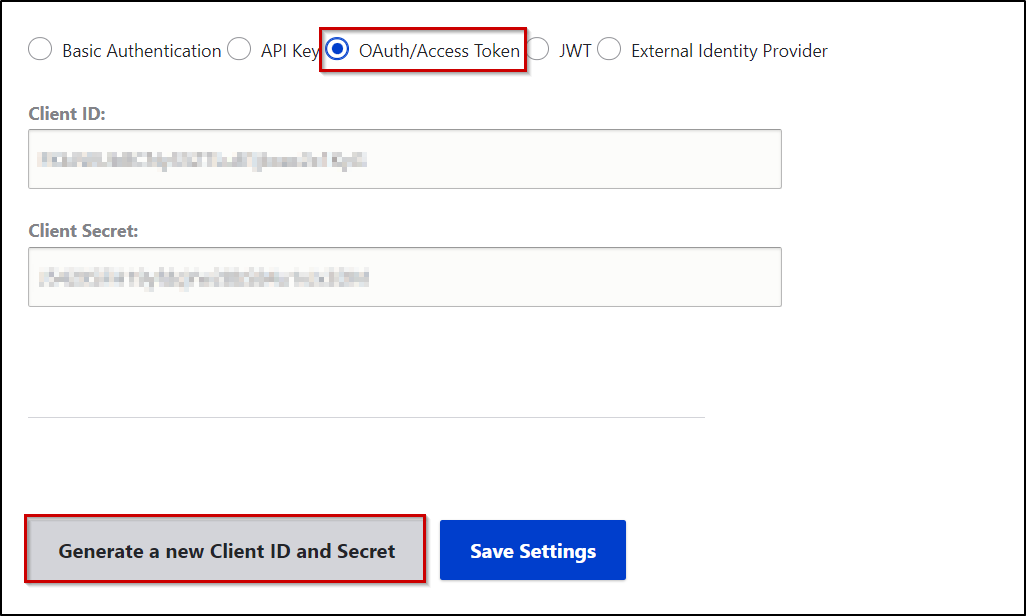 Setup Access Token Oauth Based Authentication Api Authentication