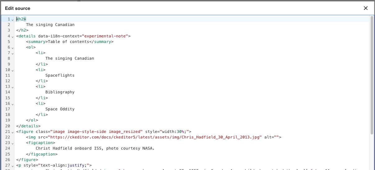 Enhanced Source Code Editing in CKEditor 5