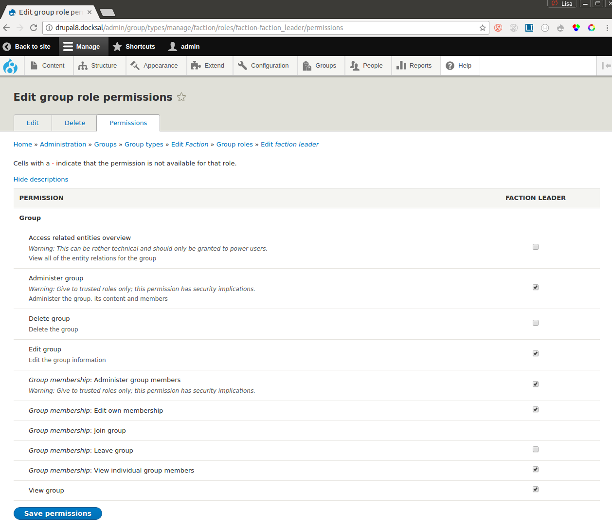 Basic Configuration | Group | Drupal Wiki guide on Drupal.org