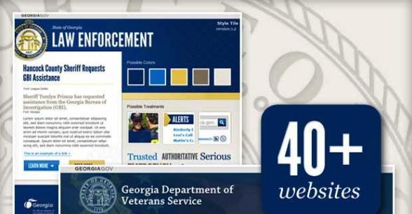 Georgia.gov website collage