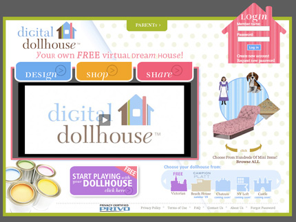 The Digital Dollhouse front page