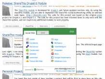 Screenshot of ShareThis link interface.