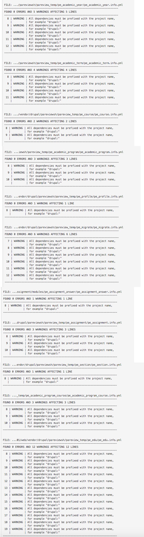 Capitalize the name of the module and dependency namespacing in .info ...