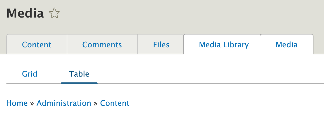 The Media Library tab behaves strangely