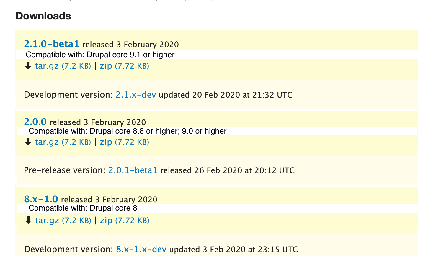 Meta Changes Additions On Drupal Org Preparing For Drupal 9 S Release Drupal Org