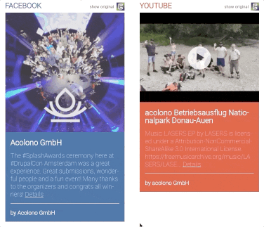 demo animation of giving consent and loading remote content