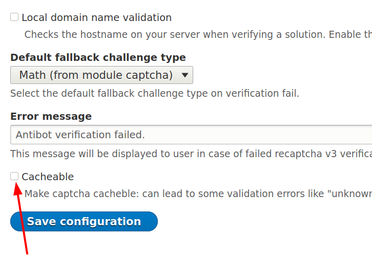 Ошибка валидации капчи. Form validation failed перевод.