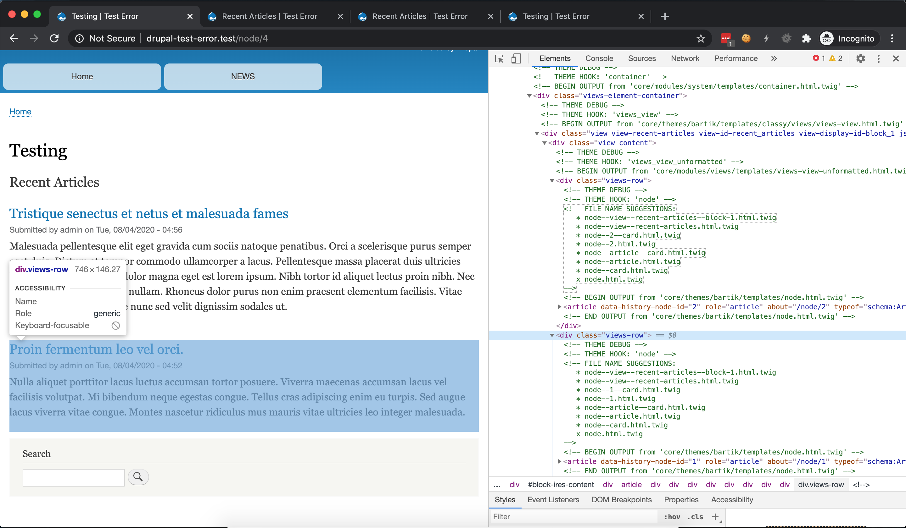 Override Core Module - Error