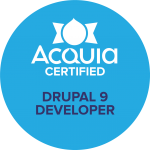 Acquia Certified Developer - Drupal 9 2022 Badge