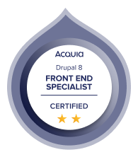 Acquia Certified Front End Specialist Drupal 8