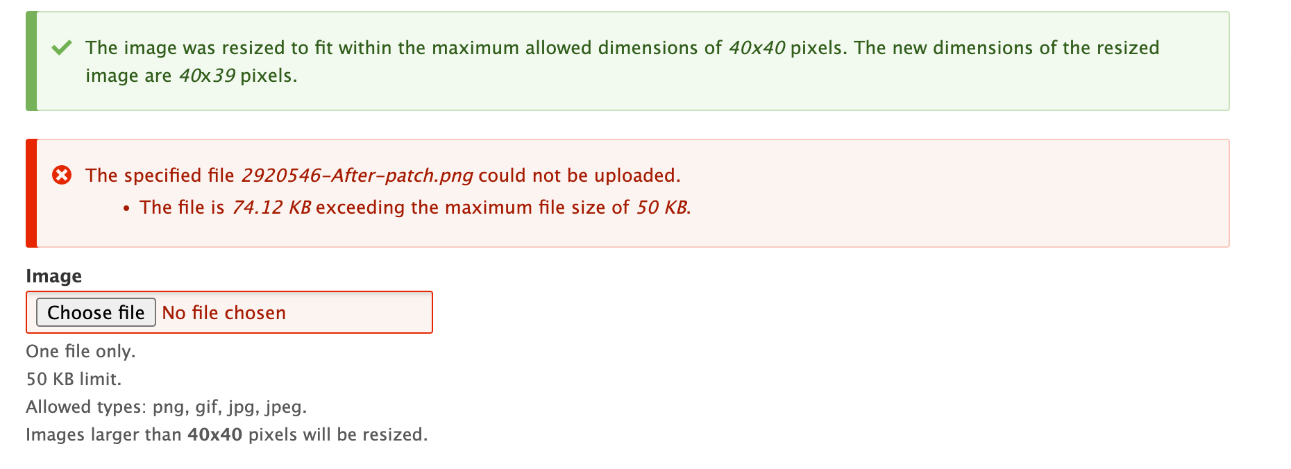 I can't upload my photo because the dimensions are invalid – Help Center