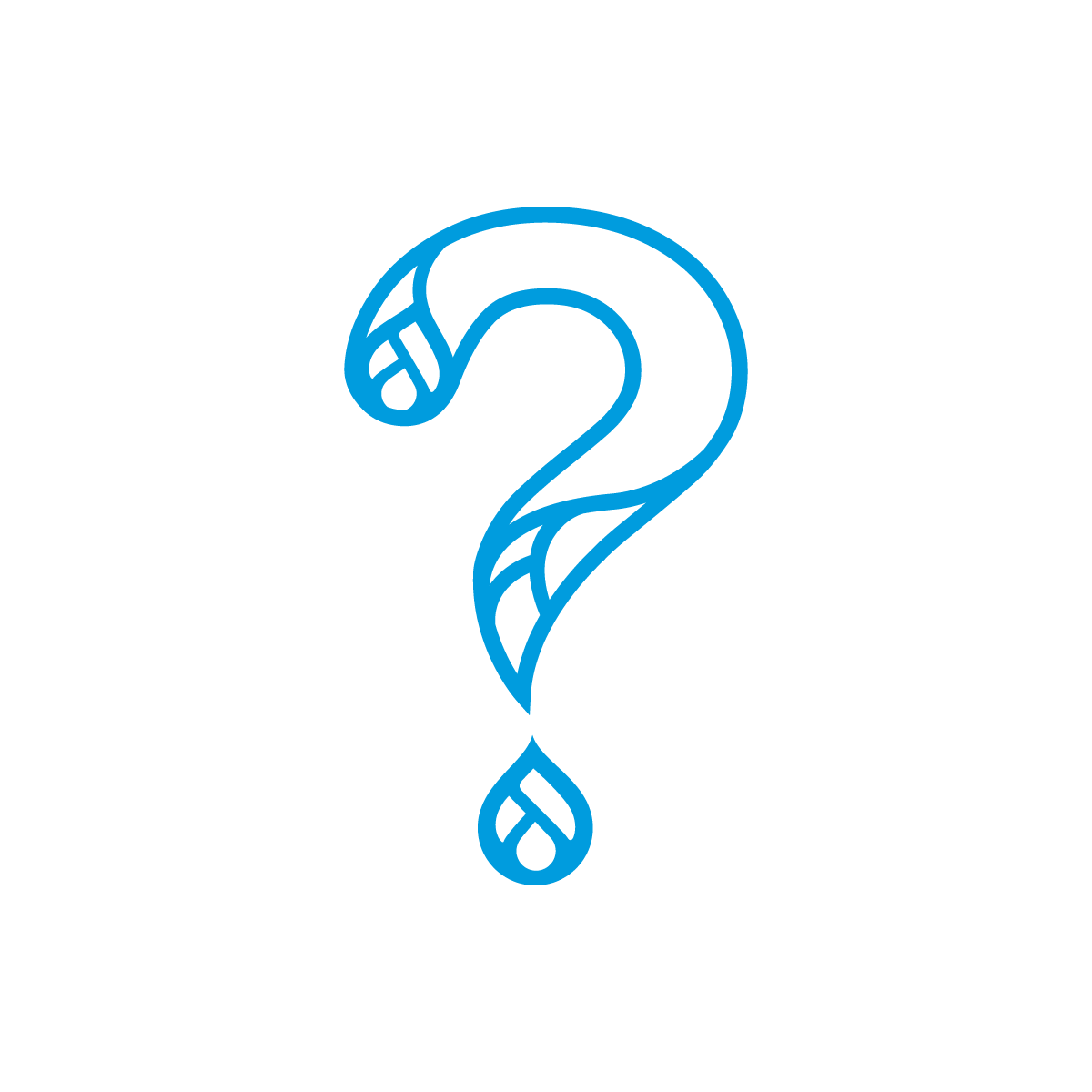 Question mark gold icon.
