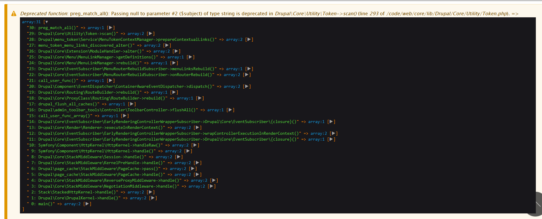 Deprecated Function: Preg_match_all(): Passing Null To Parameter #2 ...