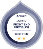 Certified Drupal 10 Front End Specialist