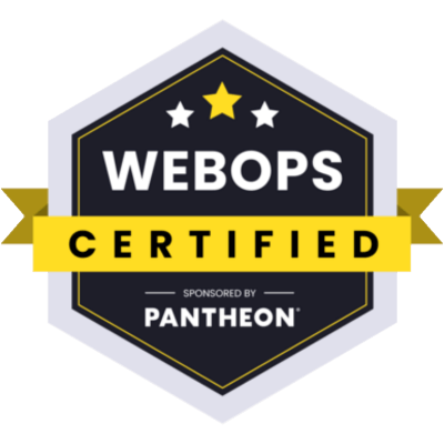 Pantheon WebOps Certification Badge