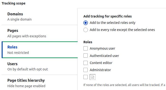 Role selection with patch. Role labels containing HTML are not escaped. HTML is inserted.