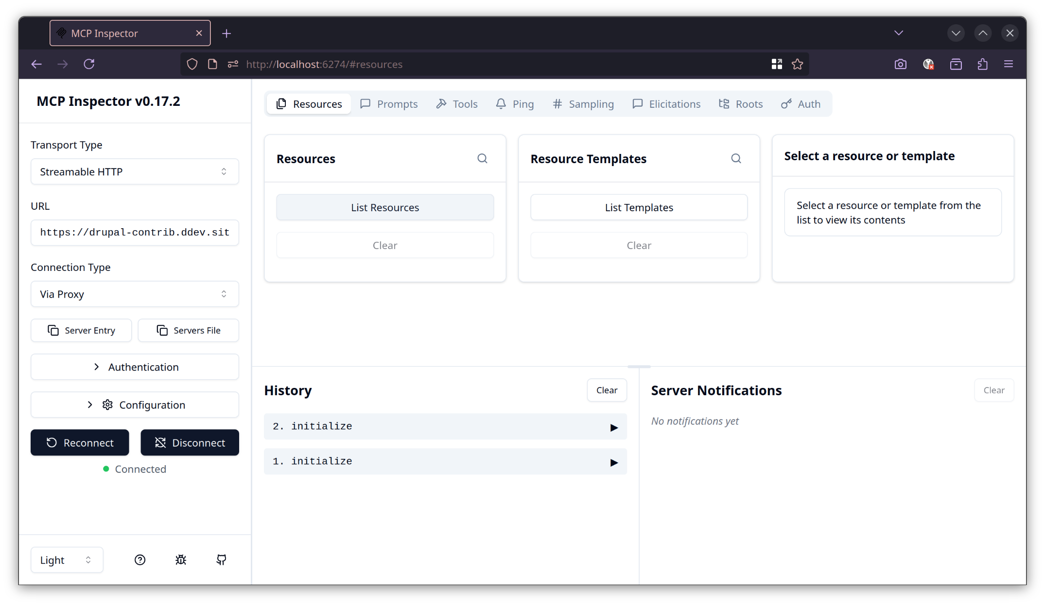 Resources support