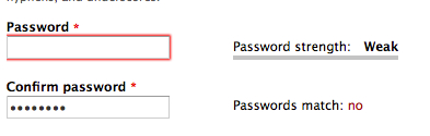 Password shadow