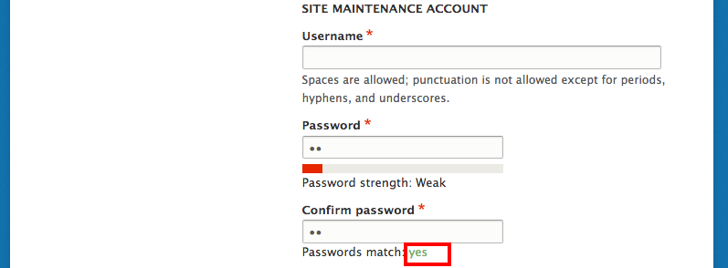 Confirm Password 