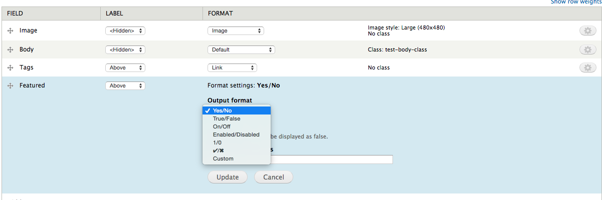 Manage Display